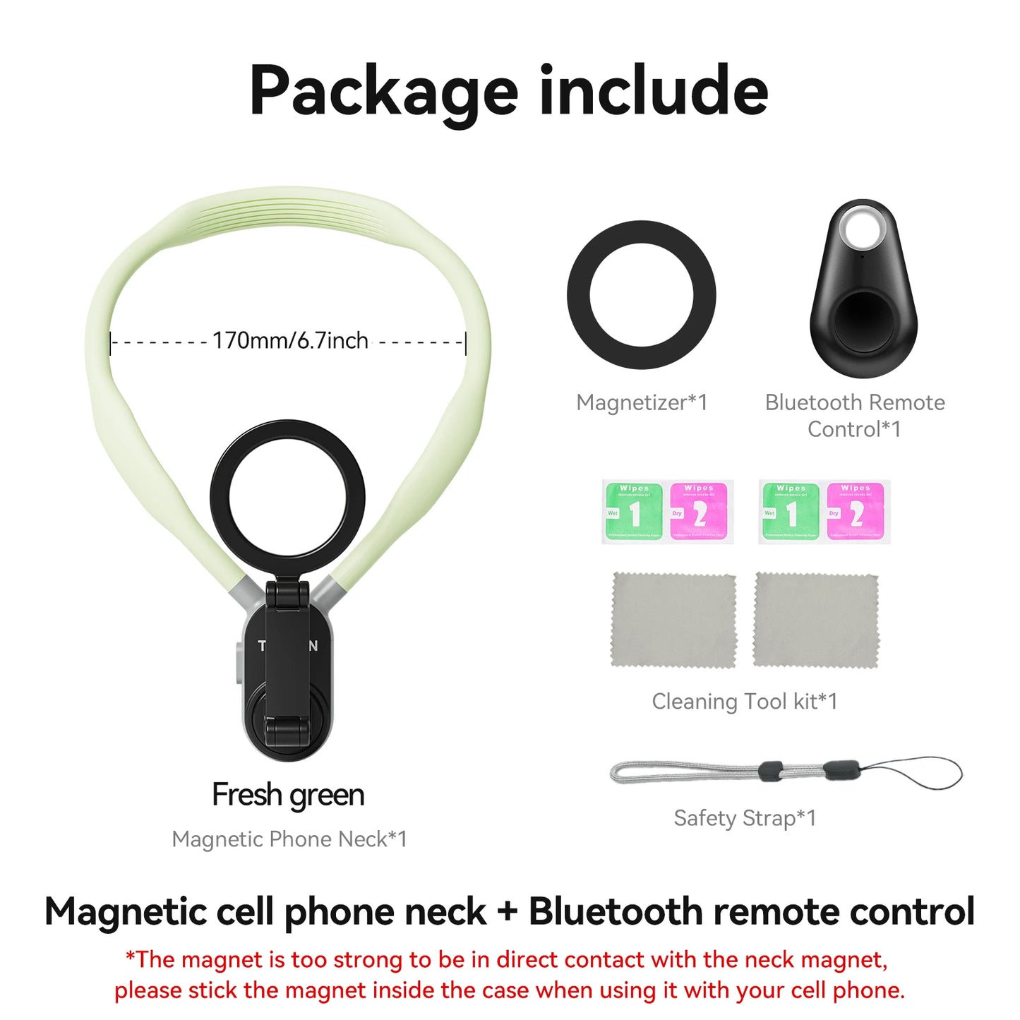 TELESIN Silicone Neck Hold Mount