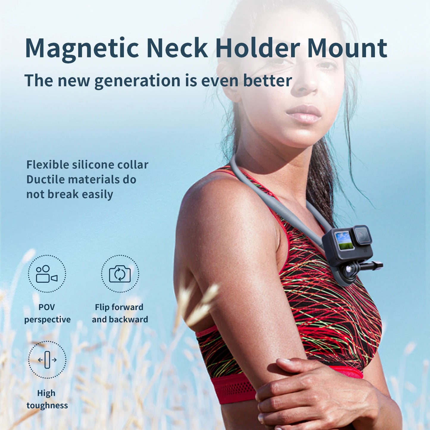 TELESIN Silicone Neck Hold Mount