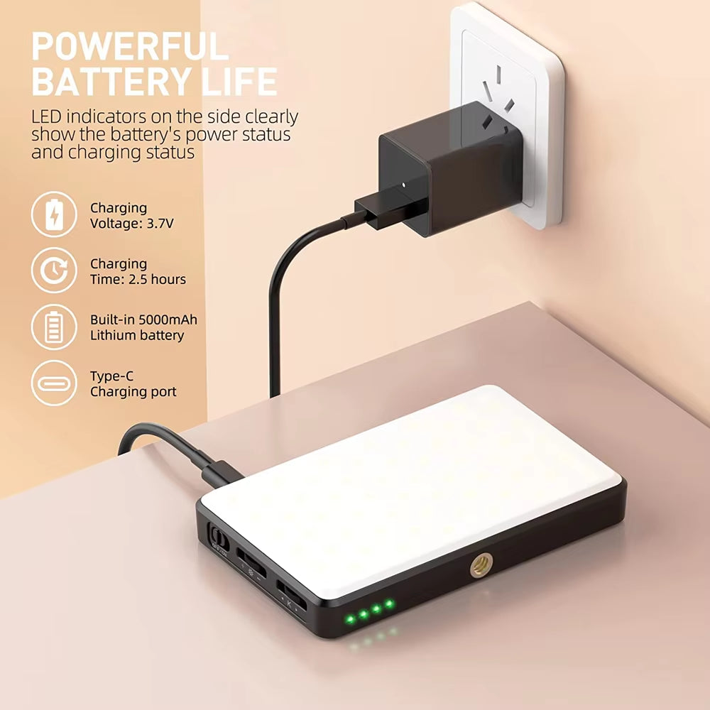 120 LED Selfie Fill Light 3000Mah