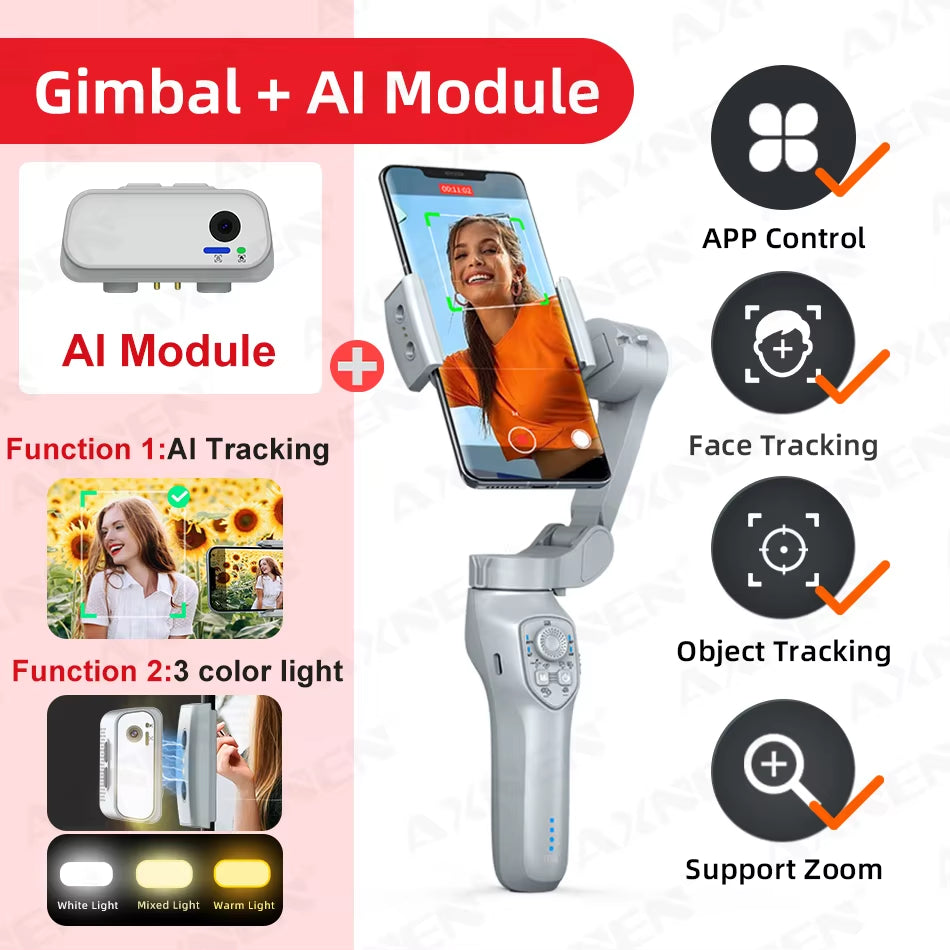 AXNEN HQ5 3-Axis Smartphone Gimbal Stabilizer