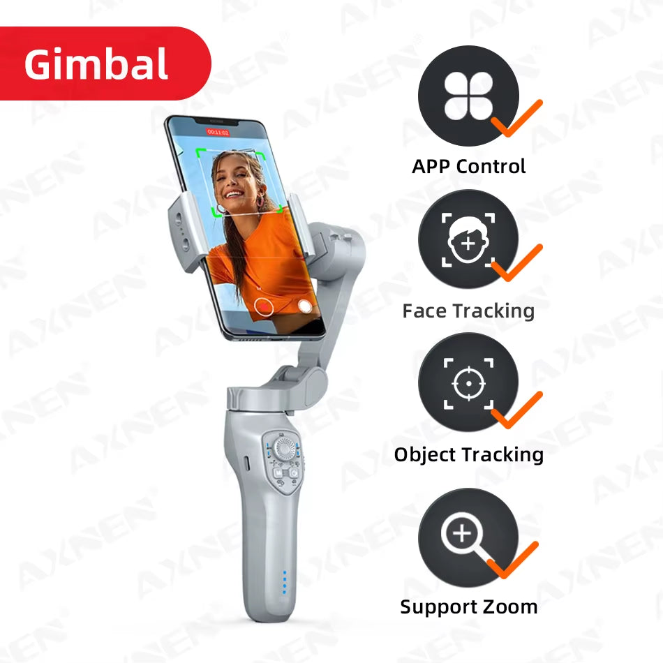 AXNEN HQ5 3-Axis Smartphone Gimbal Stabilizer