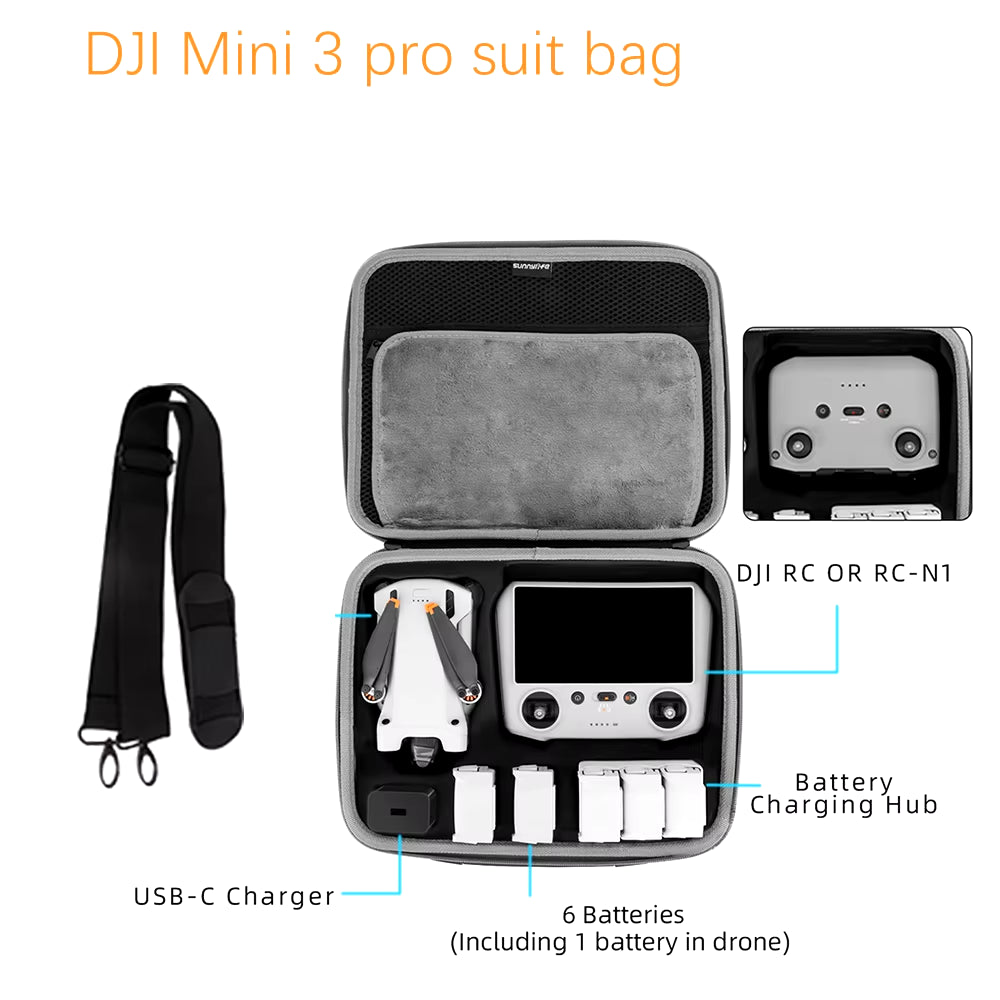 SUNNYLIFE DJI Mini 4 Storage Bag