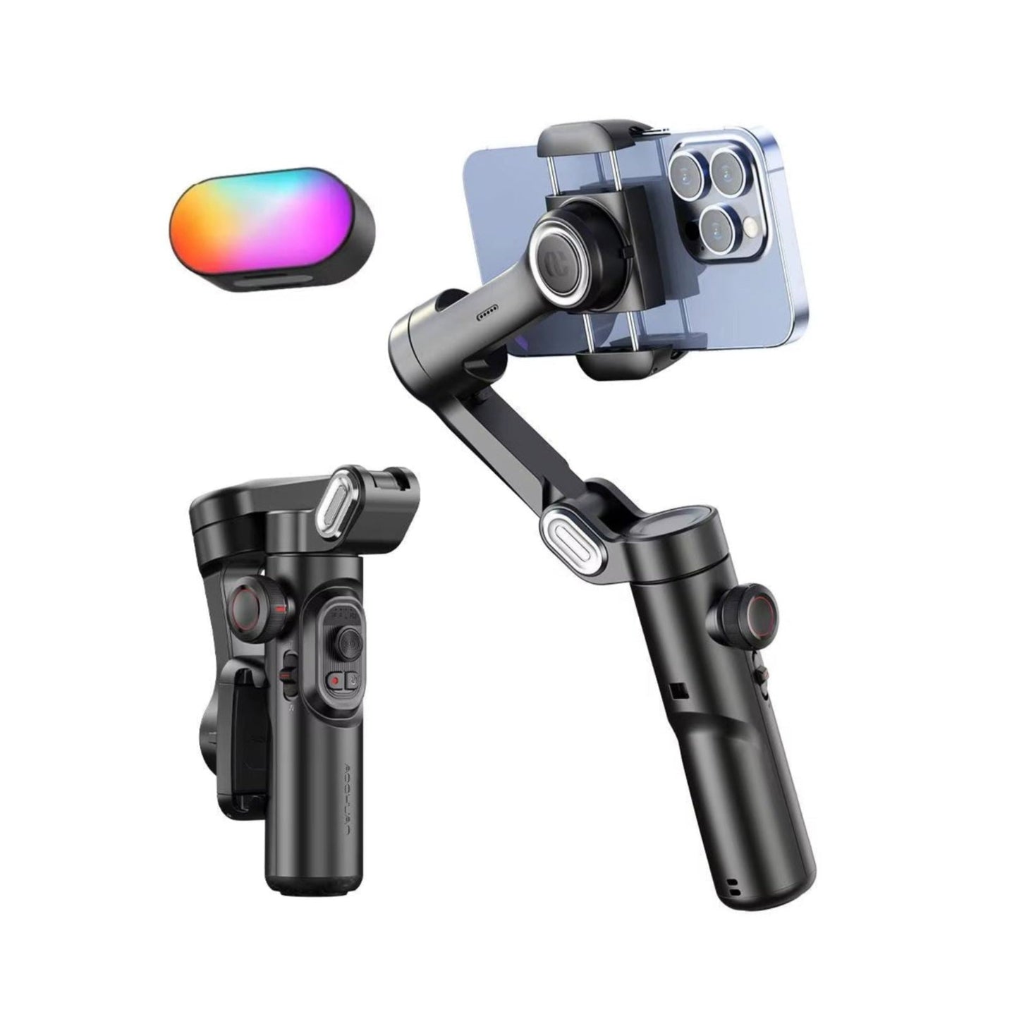 AOCHUAN 3-Axis Handheld Gimbal Stabilizer With Fill Light