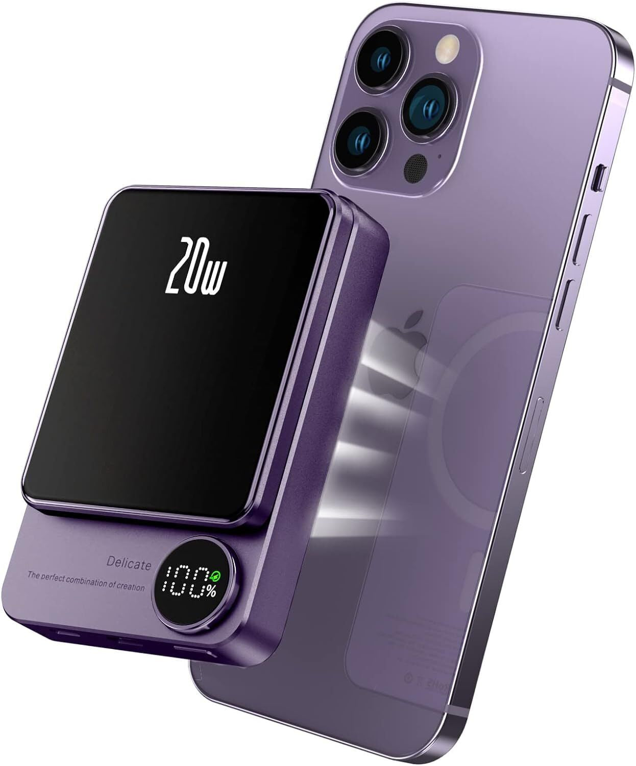 Wireless Magnetic Power Bank Fast Charger