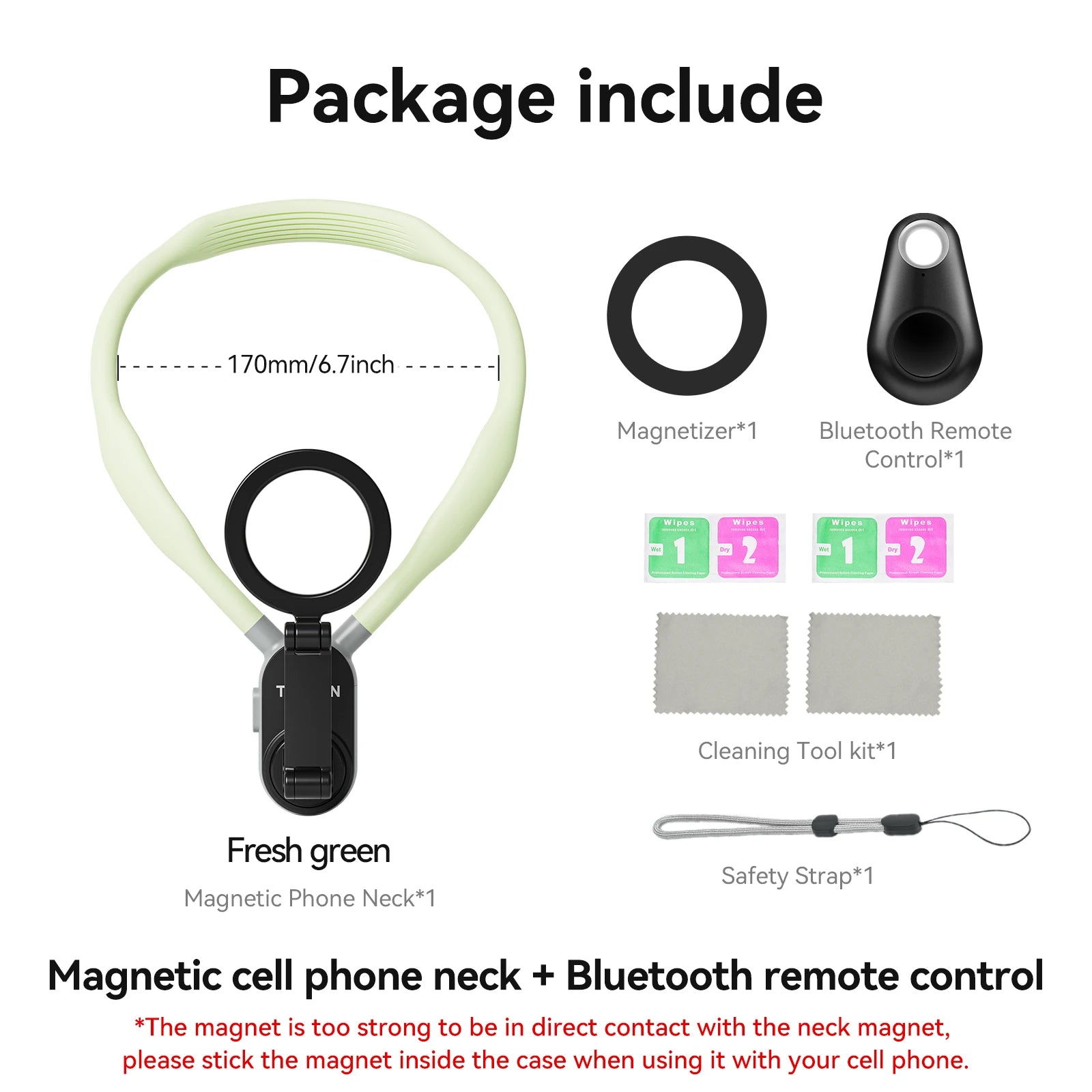 TELESIN Silicone Neck Hold Mount 
