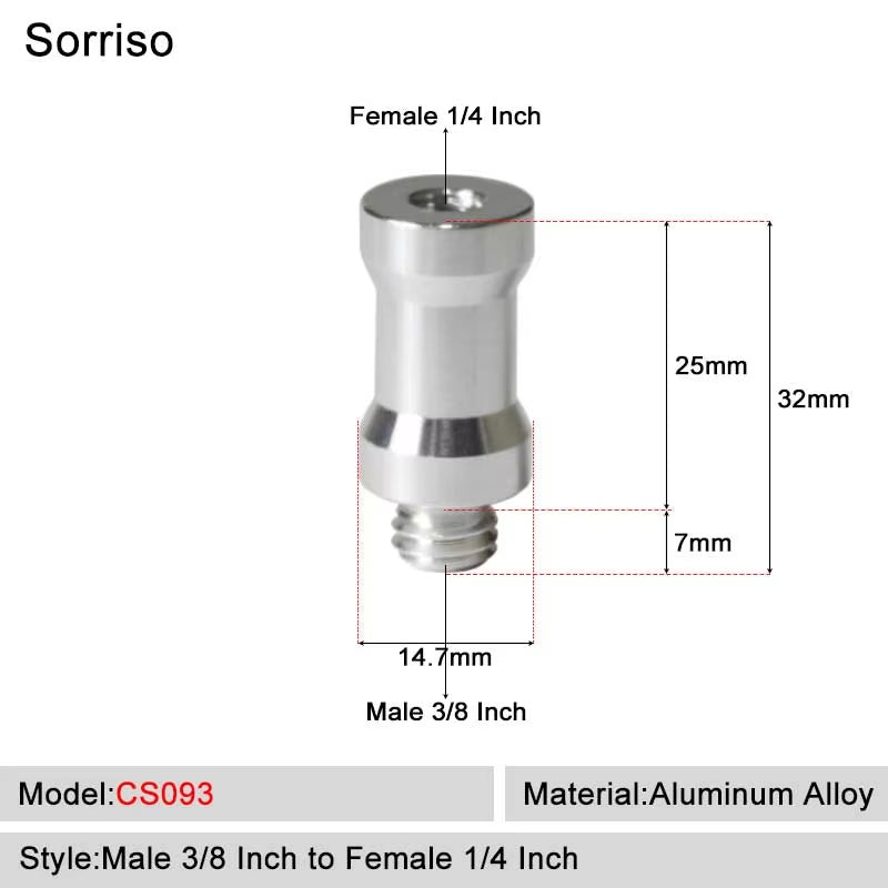 SORRISO Camera Screw Adapters