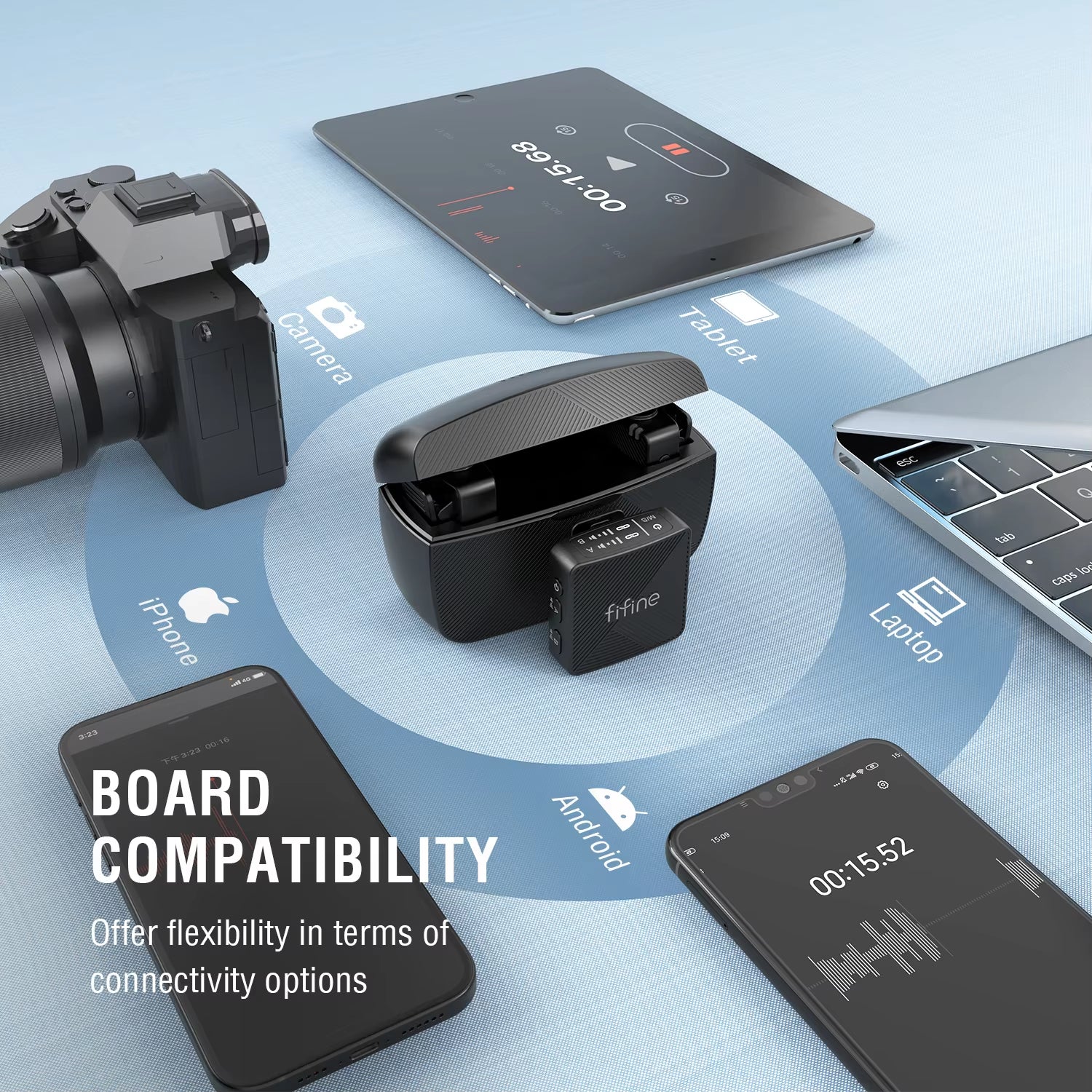 FIFINE M9 Wireless Lavalier Microphone