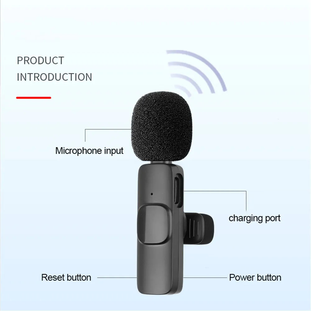 KEBIDUMEI Wireless Lavalier Microphone 