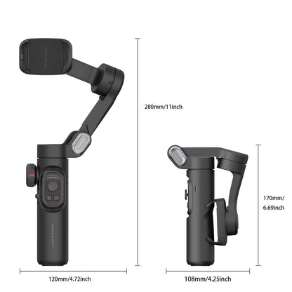 AOCHUAN 3-Axis Handheld Gimbal Stabilizer With Fill Light 