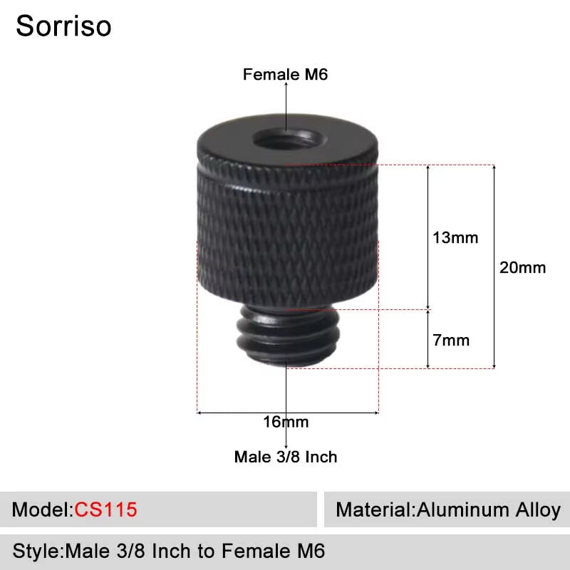 SORRISO Camera Screw Adapters