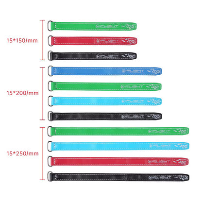 IFLIGHT Microfiber PU Leather Battery Straps - 5Pcs  