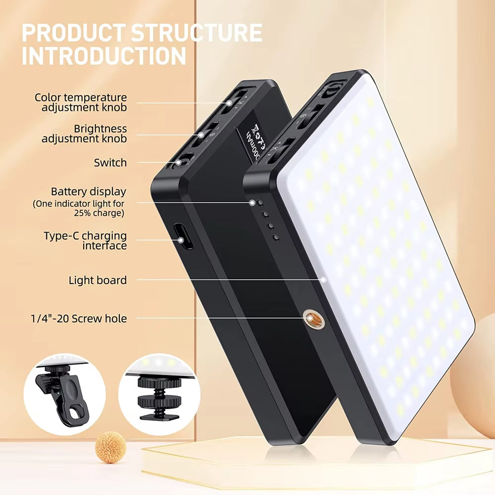 120 LED Selfie Fill Light 3000Mah
