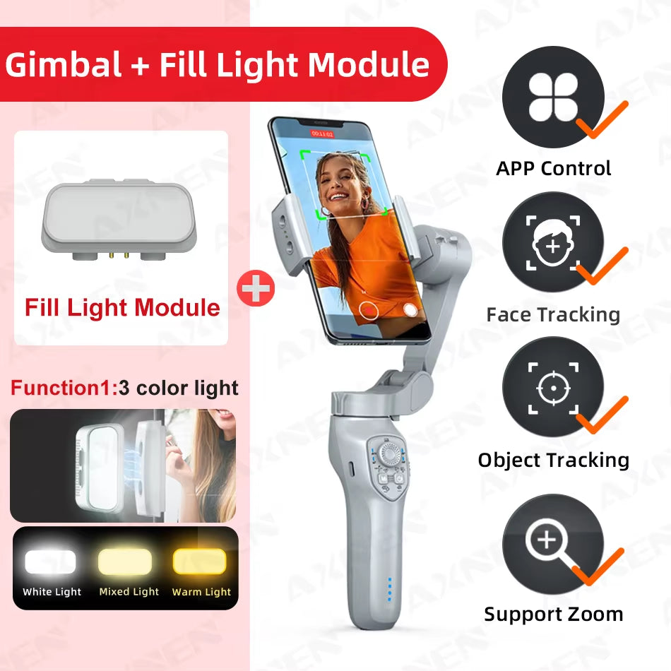 AXNEN HQ5 3-Axis Smartphone Gimbal Stabilizer 