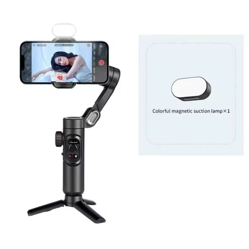 AOCHUAN 3-Axis Handheld Gimbal Stabilizer With Fill Light 