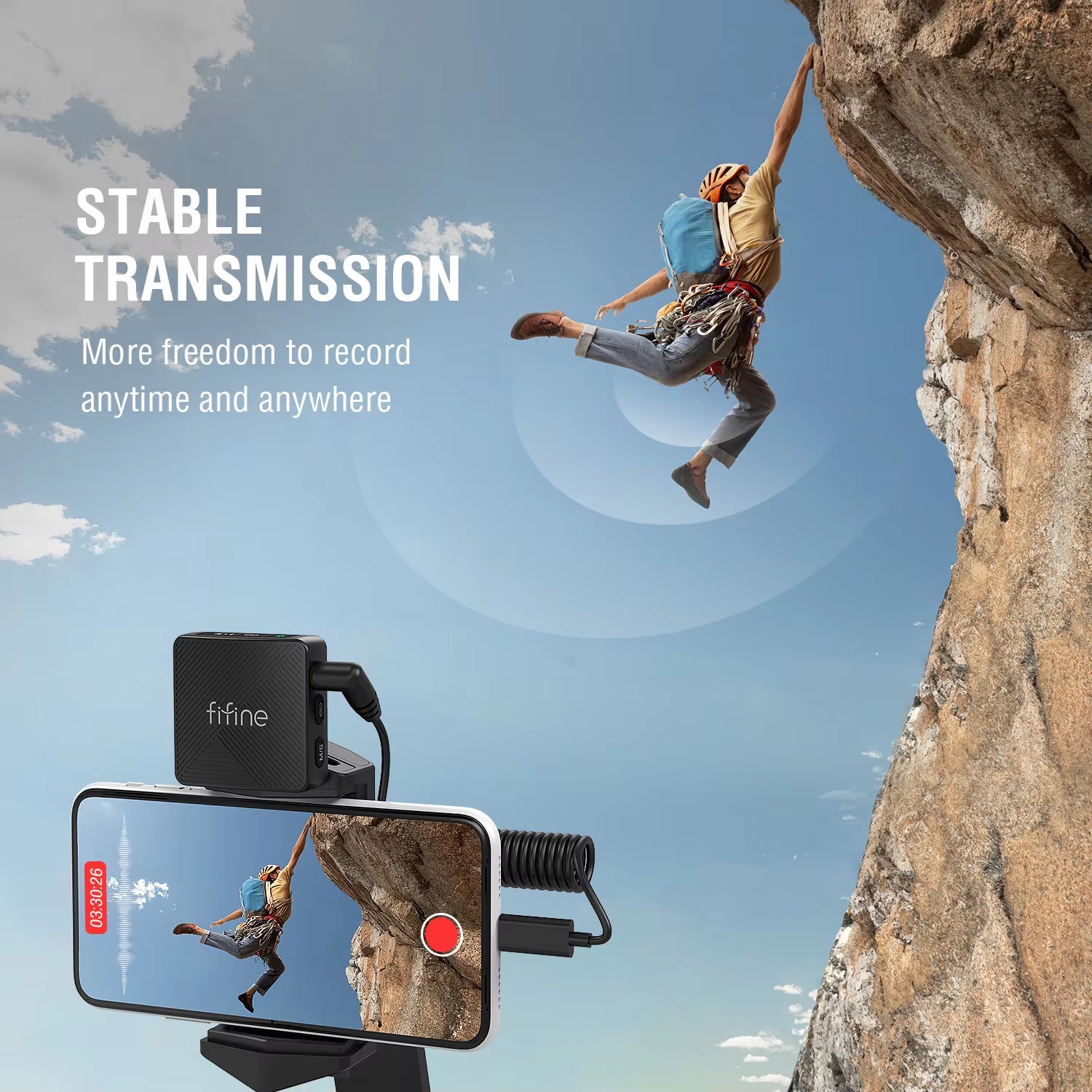 FIFINE M9 Wireless Lavalier Microphone