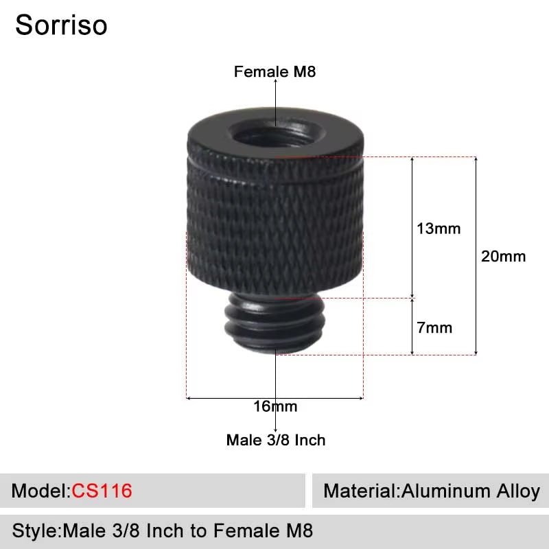 SORRISO Camera Screw Adapters