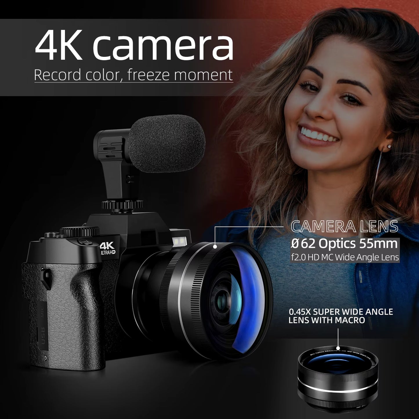 NDB 4K Digital Vlogging Camera Kit   