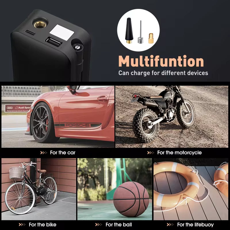 CARSUN Multi-Functional Portable Air Compressor 