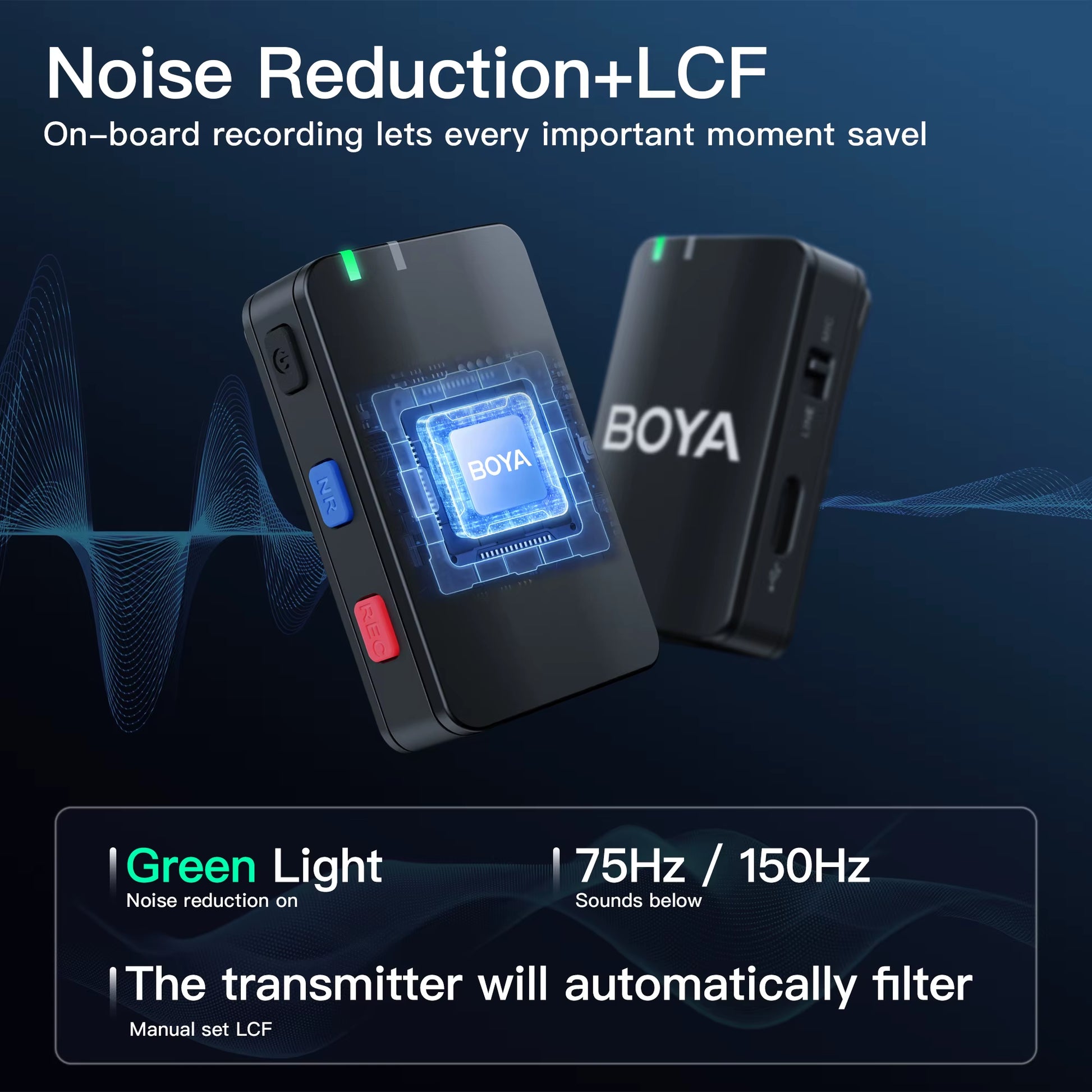 BOYA Professional Wireless Lavalier Lapel Microphone