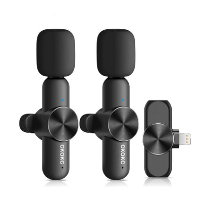 CKOKC Dual Wireless Lavalier Microphone