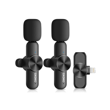 CKOKC Dual Wireless Lavalier Microphone